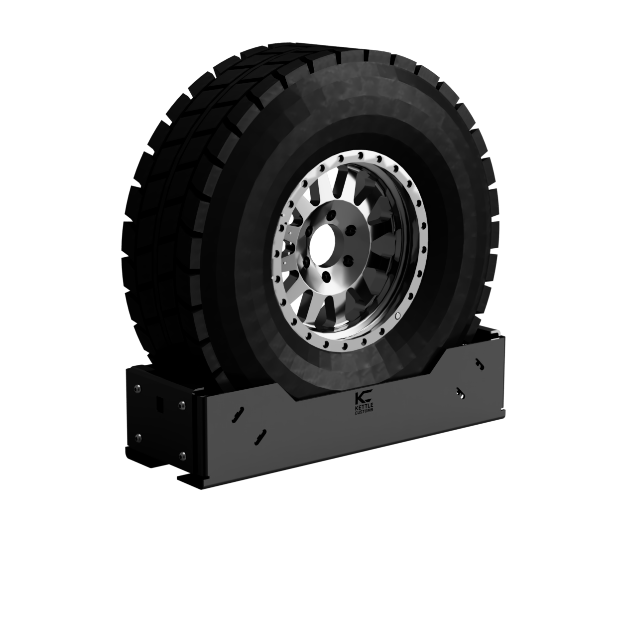 Adjustable Spare Tyre Carrier (32–37”)