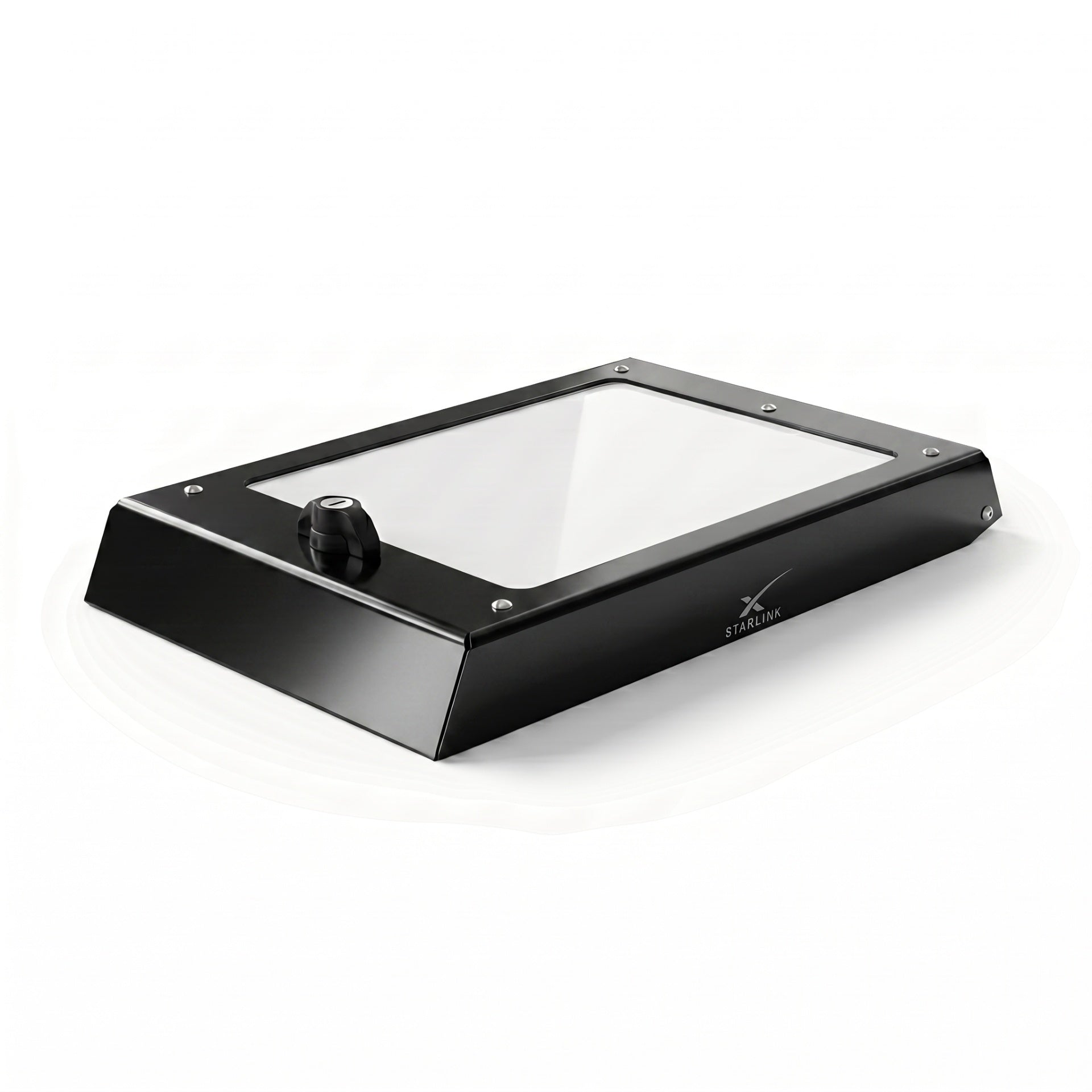 Starlink Mini Mount — closed, black finish